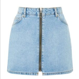 Topshop denim skirt